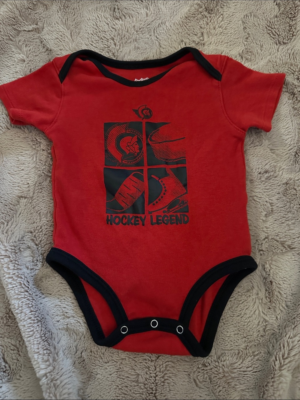 Ottawa Senators "Hockey Legend" One-Piece Bodysuit, 12 months